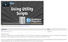 Using Utility Scripts | FileMaker Magazine